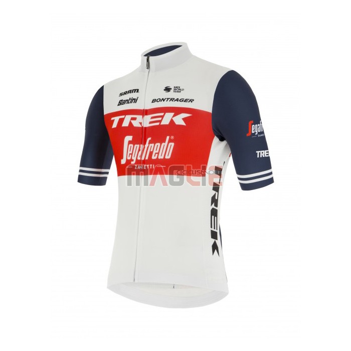 Maglia Trek Segafredo Manica Corta 2021 Bianco Scuro